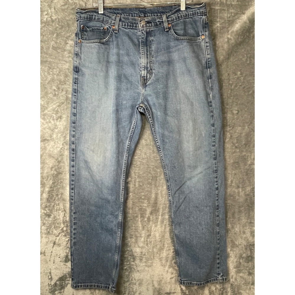 Levi's 505 Jeans Mens 38 x 30 Light Wash Straight Leg Red Tab 5 Pocket Casual